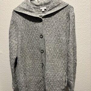 J. Jill Gray Cowl Neck Sweater